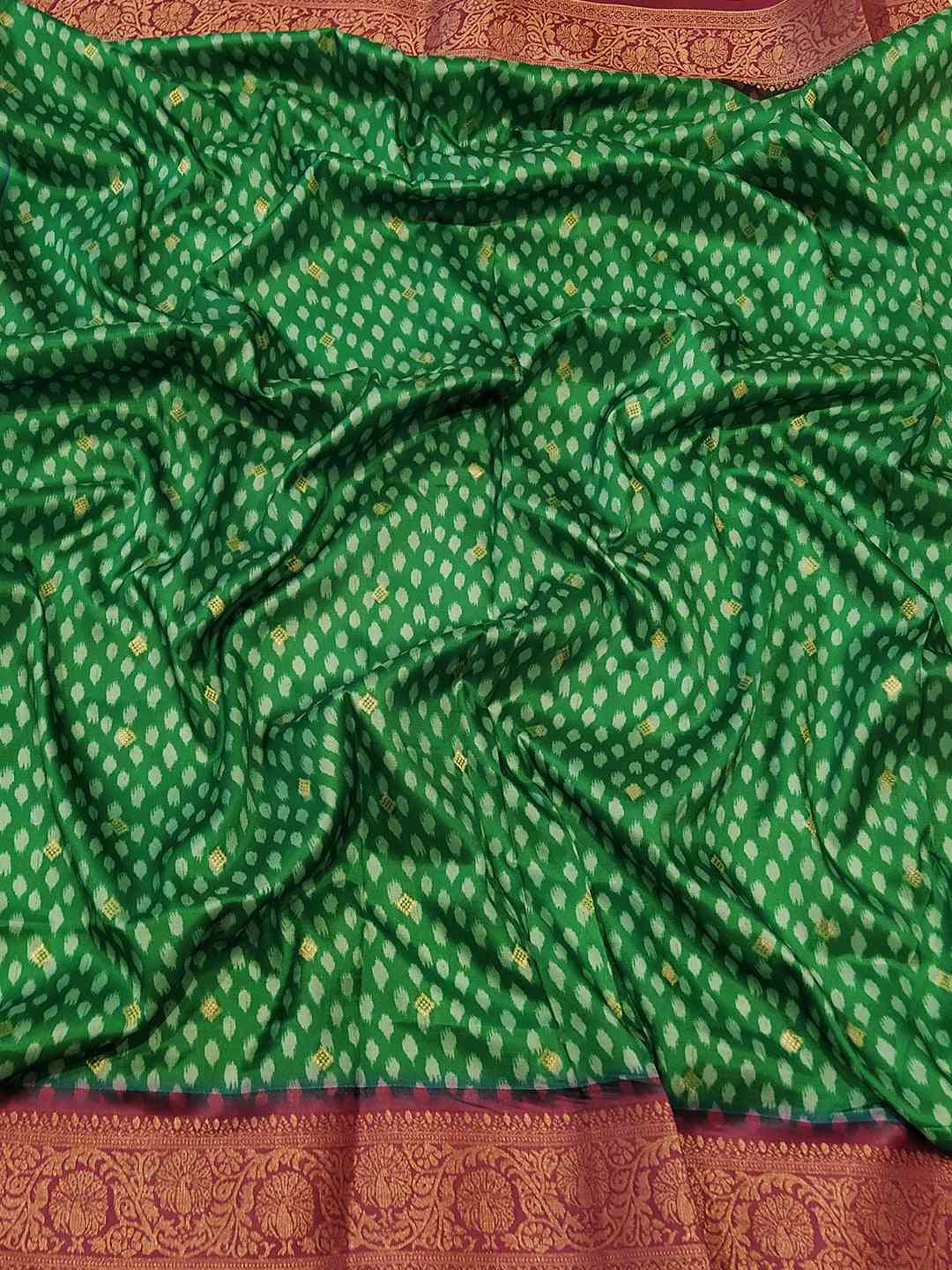 Pure Banarasi Soft Silk With Patola Pallu on Saree