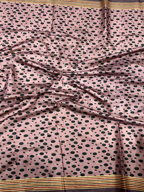 Mauve Soft Dola Silk Printed Saree

