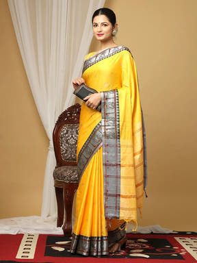  Yevla Paithani Minakari Silk Saree