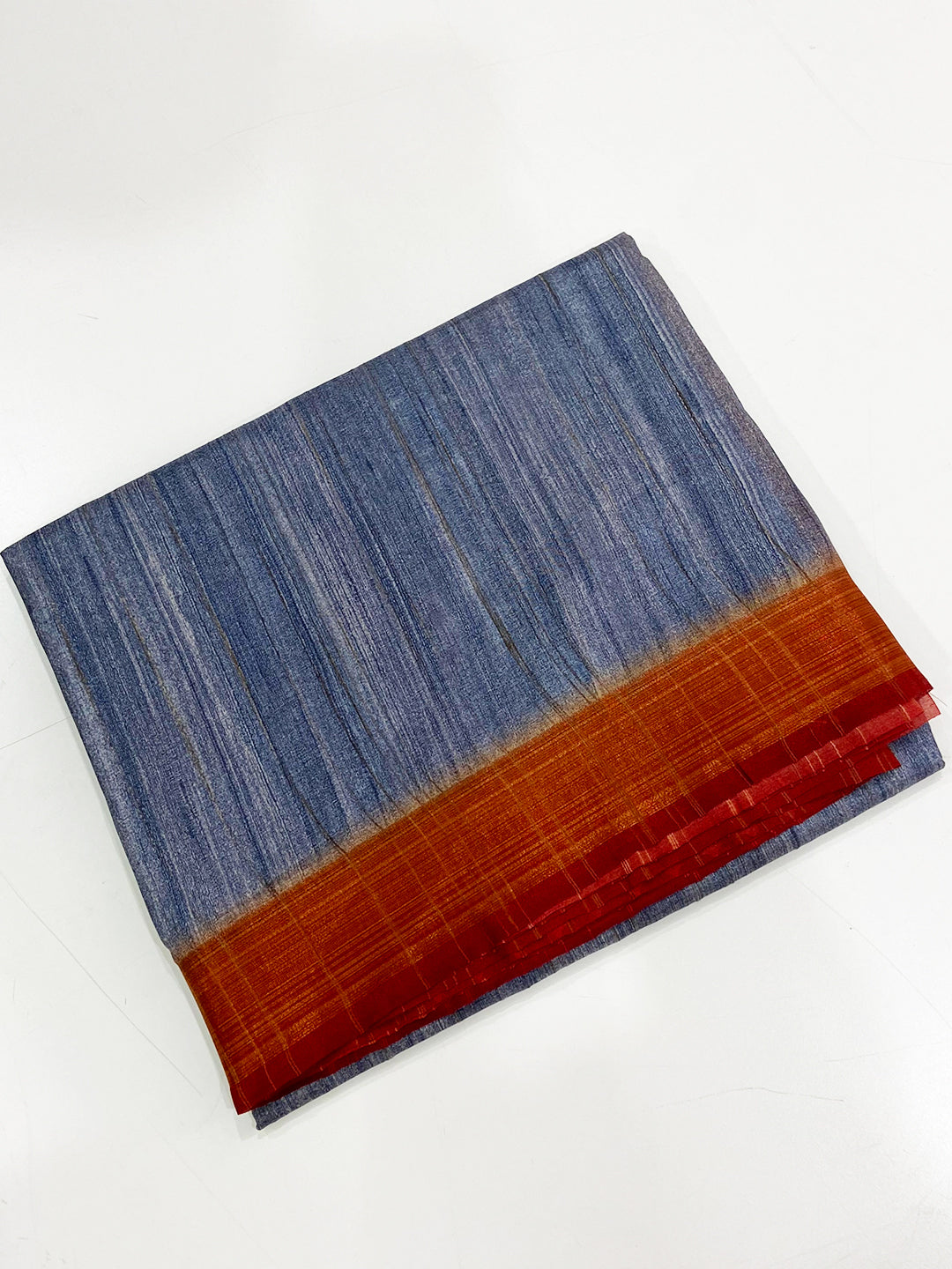Grey Tussar Ghicha Print Saree