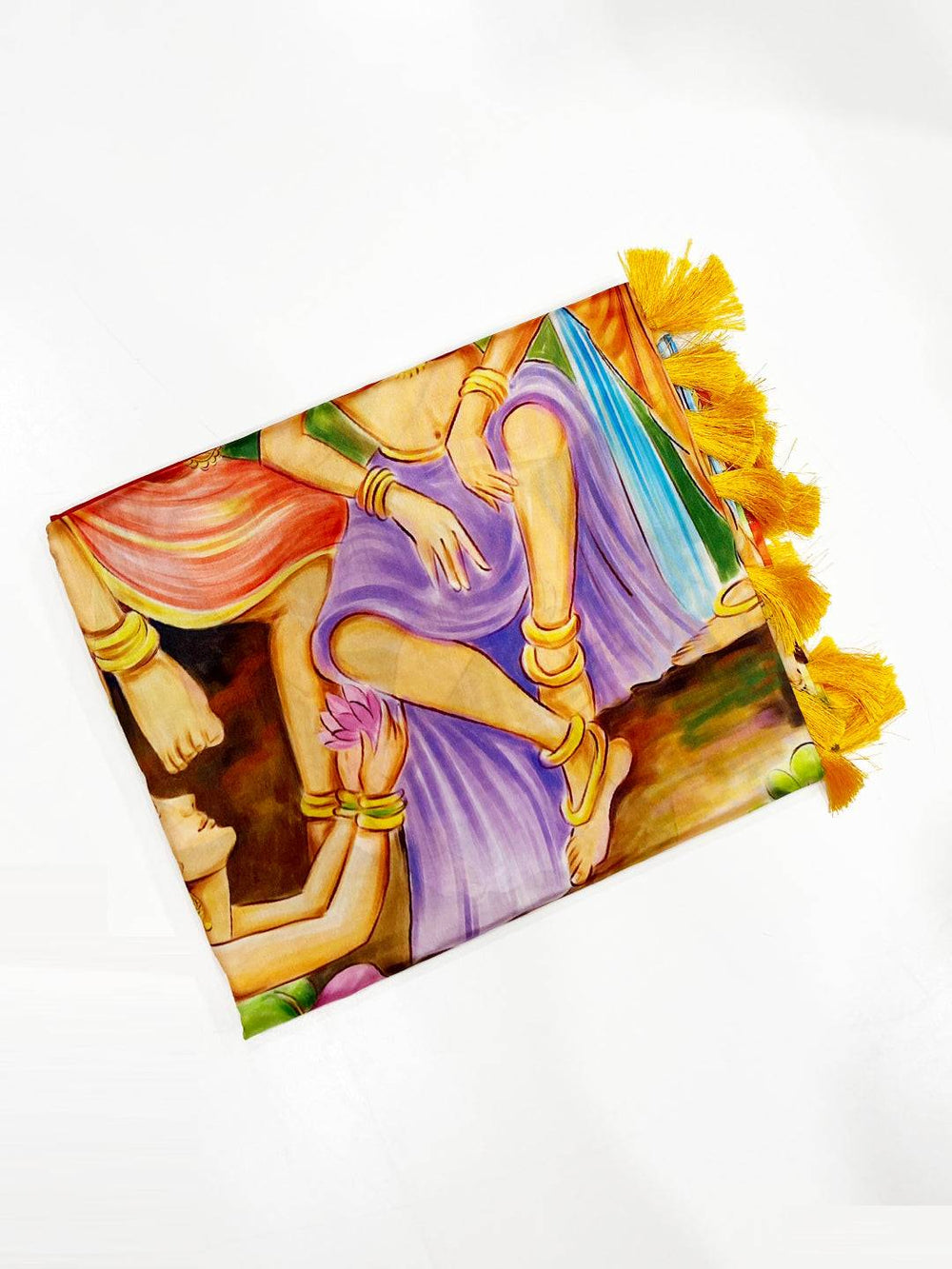 Radinat Banarasi Silk Kalamkari Pattern Saree