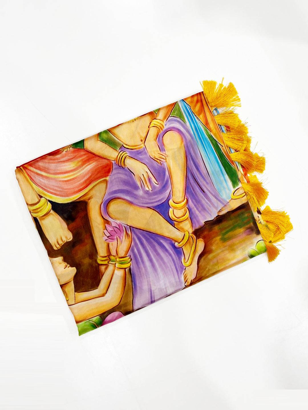 Radinat Banarasi Silk Kalamkari Pattern Saree