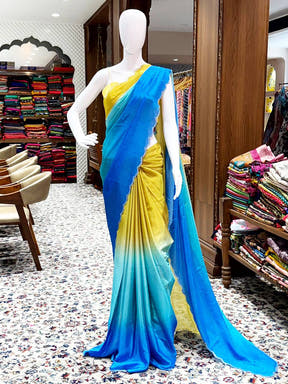 Classic Soft Chiffon Ombre Print Saree