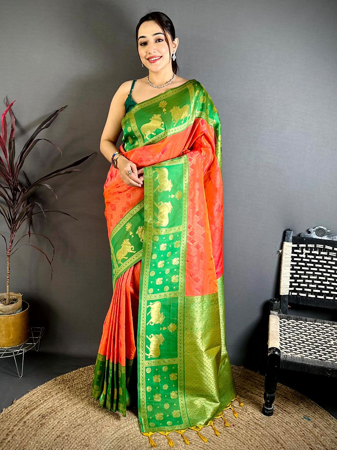 Heritage Aura Dual Tone Silk Saree