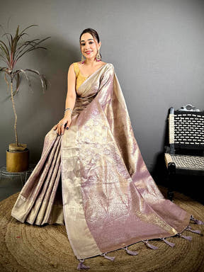 Celebrity Kanjivaram Woven Tissue Saree