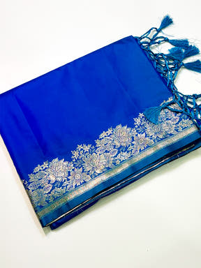 Radiant Ombre Weaving Mashru Silk Saree