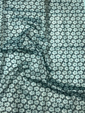 Blue Floral Grace Soft Silk Tissue Saree