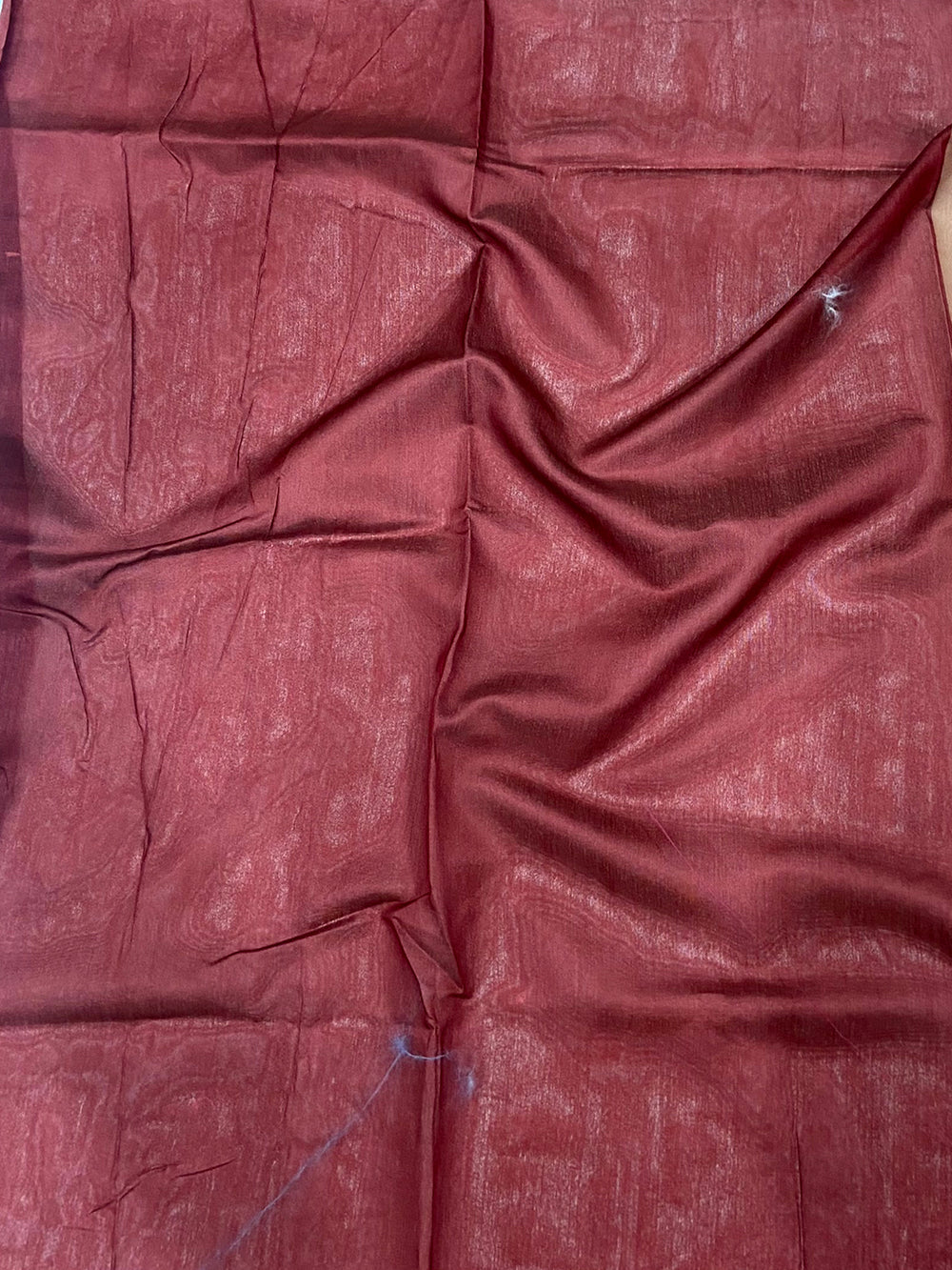 Peach Digital Kalamkari Printed Tussar Silk Saree