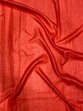 Cream Handloom Ghicha polka Dot Saree