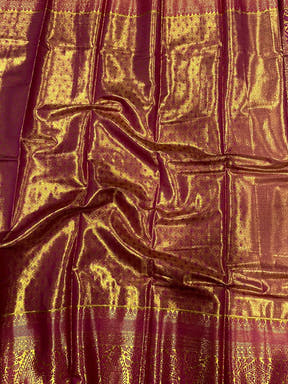 Dharmavaram Feather Zari Woven Saree