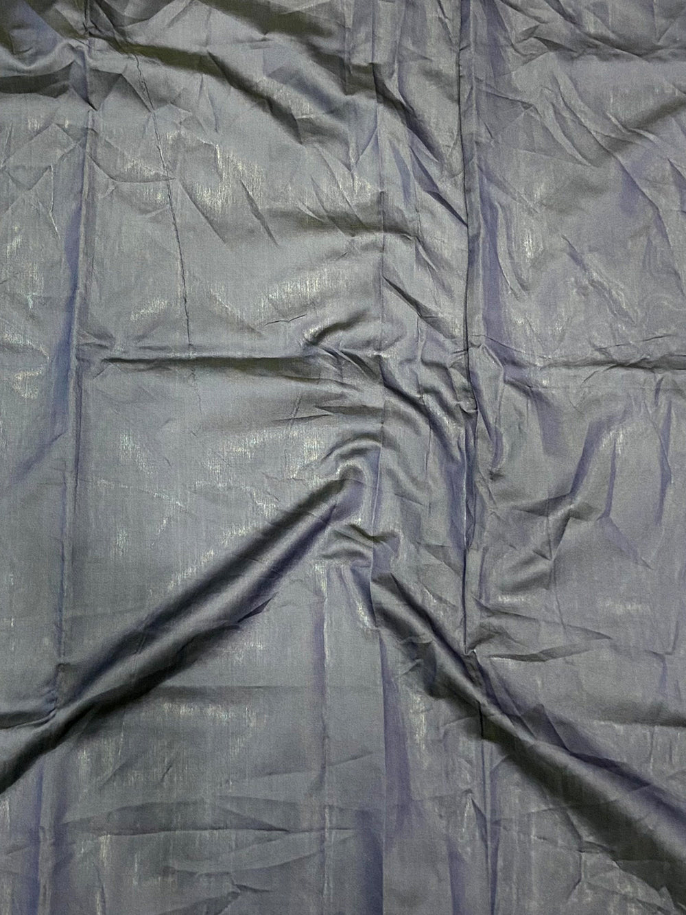 Teal Blue Silk Blend Floral Saree