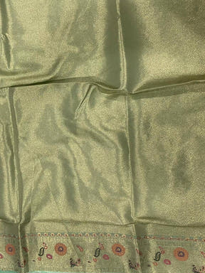 Jangal Minaather Zari Weaving Banarasi Silk Saree