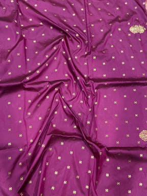 Purple Soft Gadwal Silk Saree