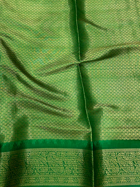 Green Kovai Rettapet Border Digital Print Saree