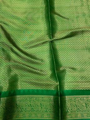 Green Kovai Rettapet Border Digital Print Saree