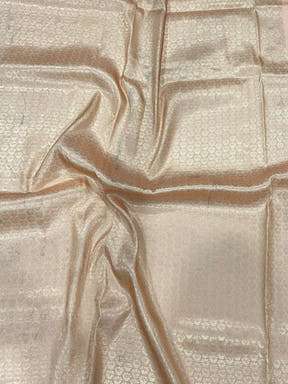 Peach Kanjivaram Digital Silk Saree