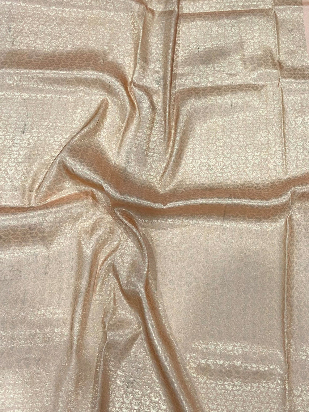 Peach Kanjivaram Digital Silk Saree