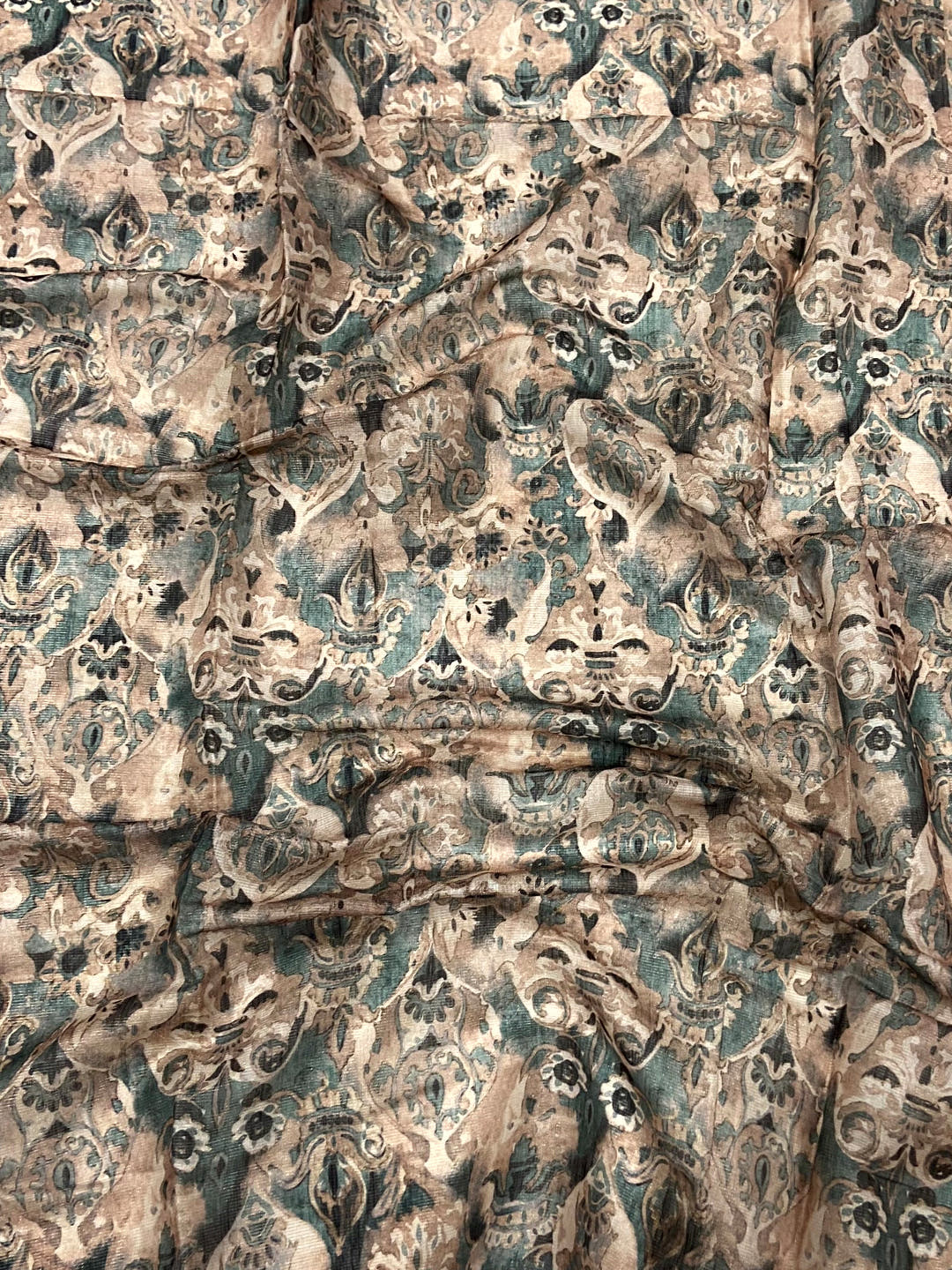 Blue Tussar Blossom Saree