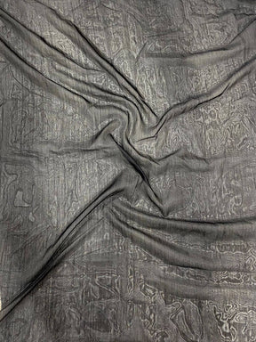 Black Dola Silk Pen Kalamkari Print Saree