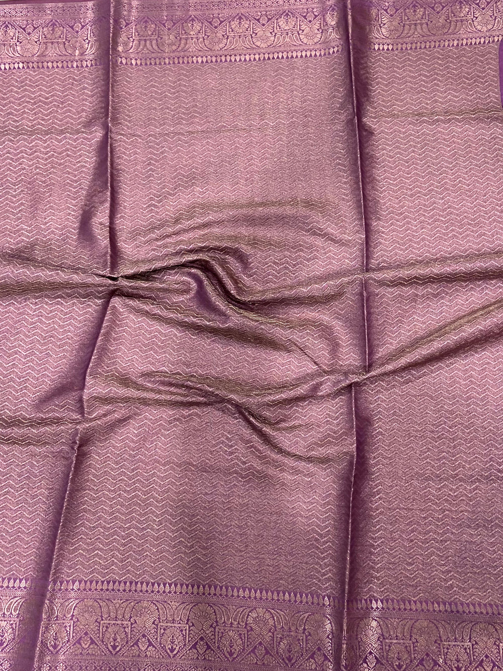 Lavender Bamboo Silk Floral Saree
