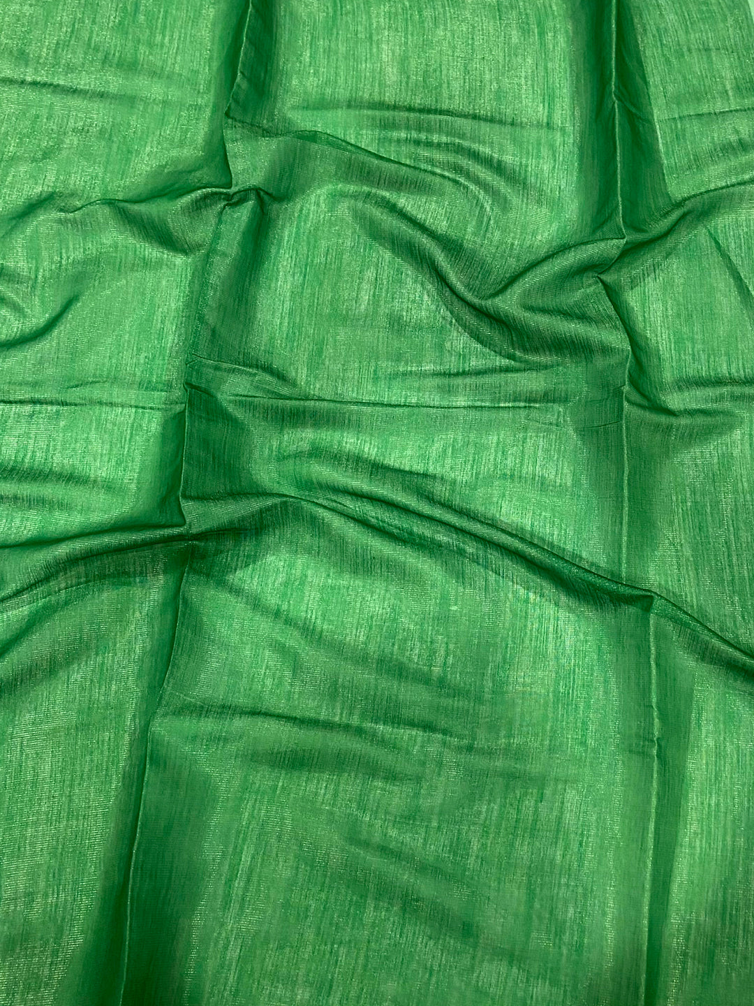 Green Ombre Chanderi Tissue Saree