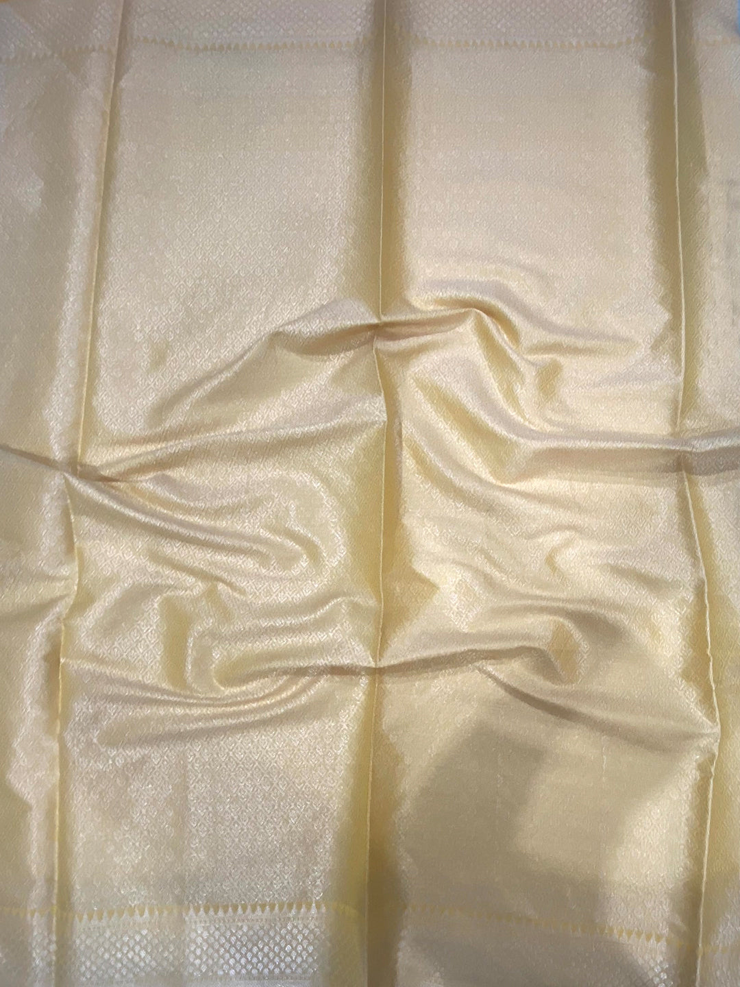 Sky Blue Kota Kora Zari Floral Weave Saree