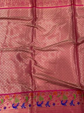 Heritage Kora Muslin Floral Kalamkari Saree
