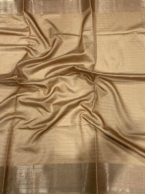 Cream Banarasi Silk Digital Printed Saree