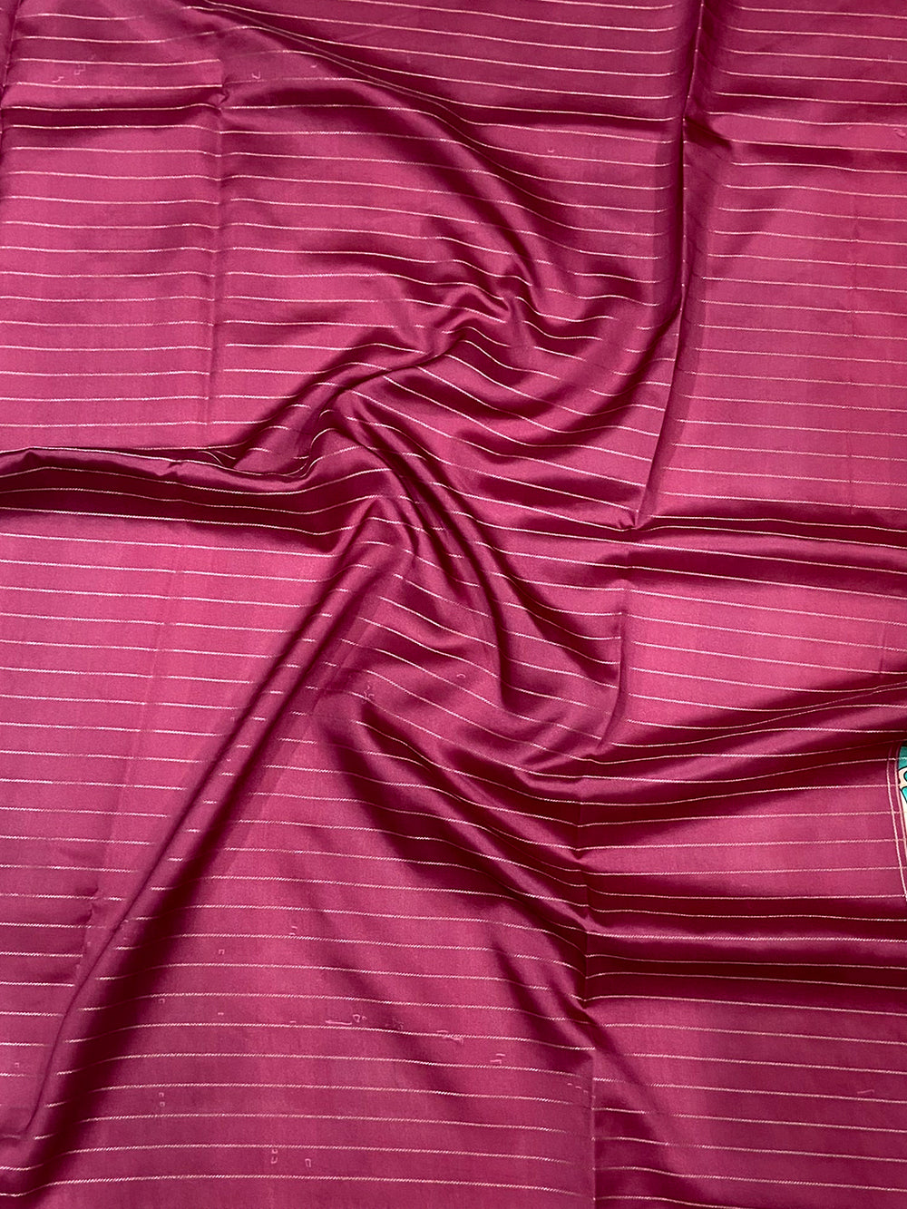 Red Soft Gadwal Pattu Geometric Saree