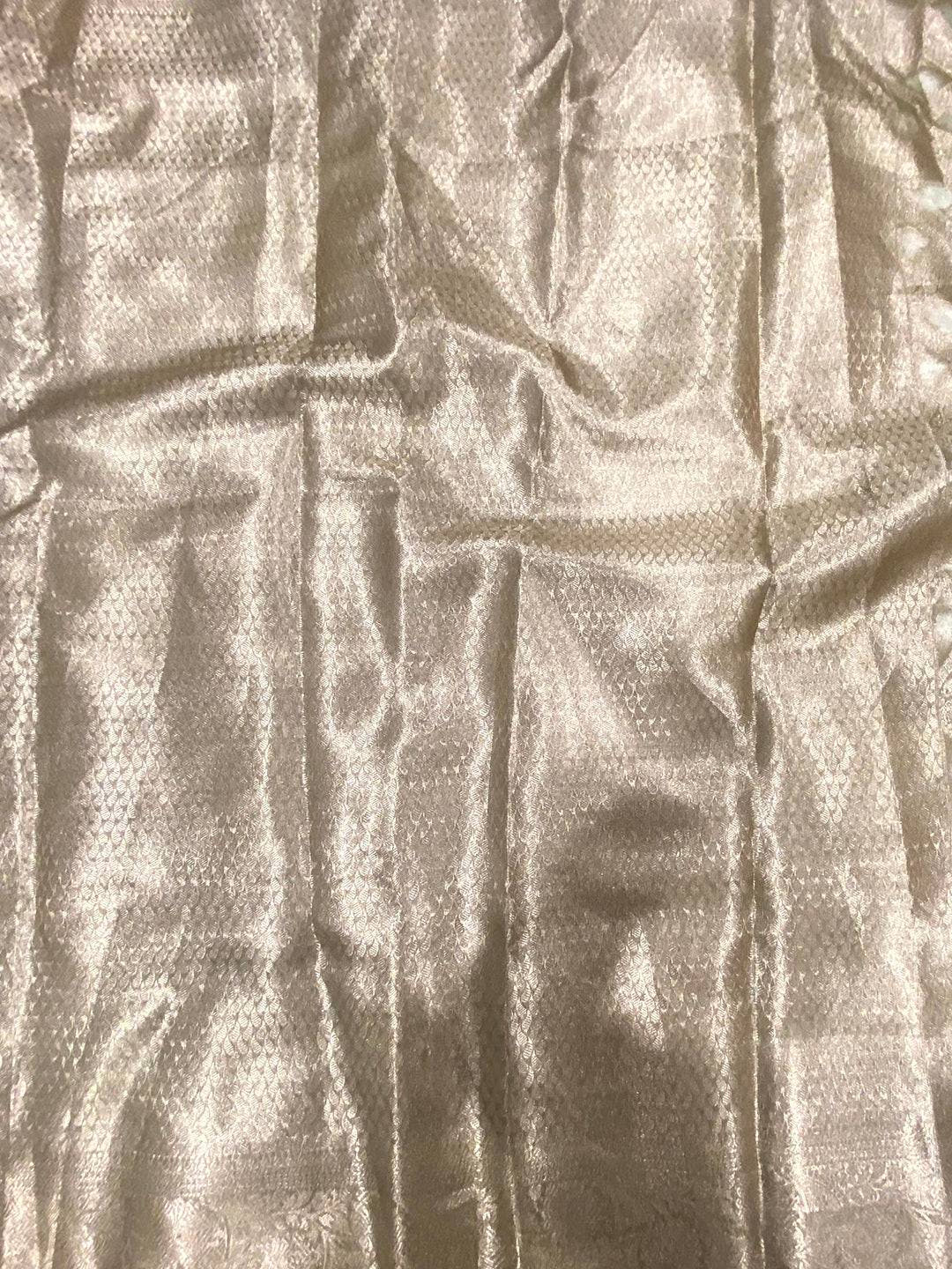 Olive Tissue Jarokha Zari Weaving Saree

