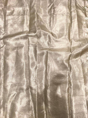Olive Tissue Jarokha Zari Weaving Saree

