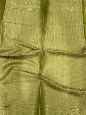 Olive Bamboo Silk Floral Saree