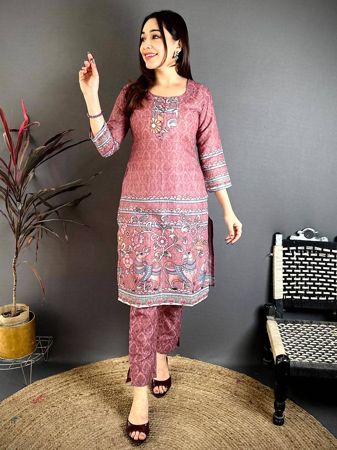 Heritage Kalamkari Round Kurti