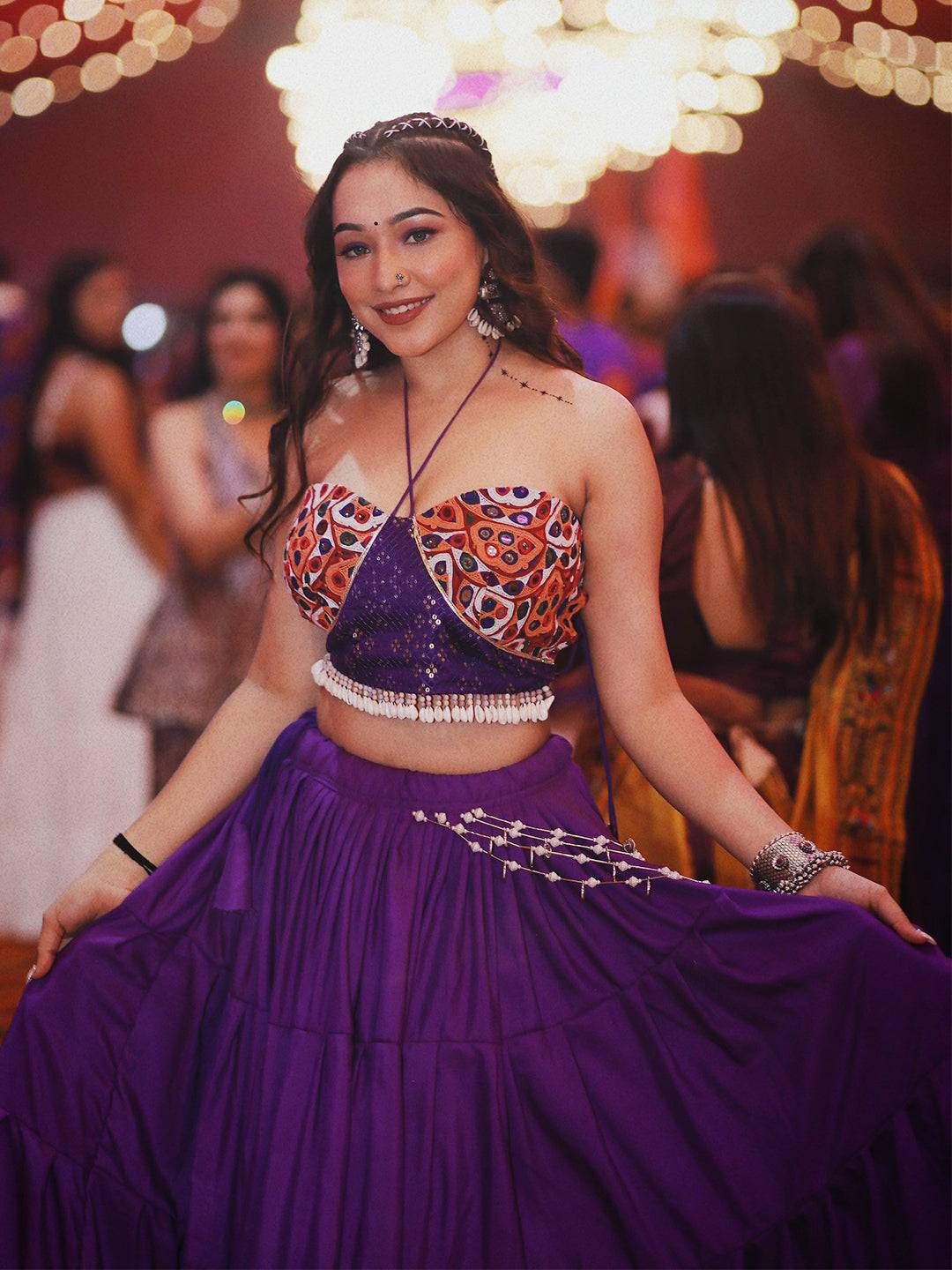 The Regal Purple Lehenga