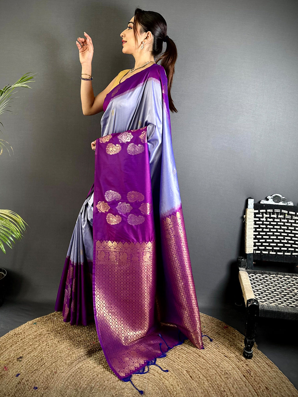 Royal Wine Pattu Border Soft Silk Saree