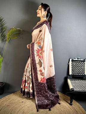 Opulent Slub Ghicha Tussar Saree


