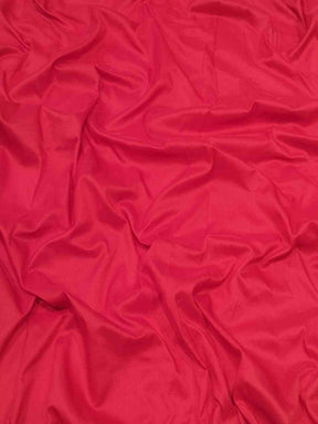 Close-up of red silk fabric texture