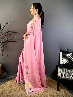 Majestic Soft Chiffon Stone Work Saree
