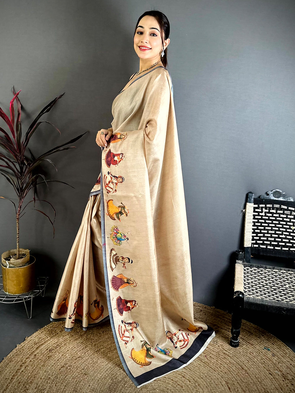 Heritage Bharatanatyam Doll Tussar Saree