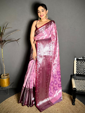 Regal Zari One Gram Tissue Kanchi Saree