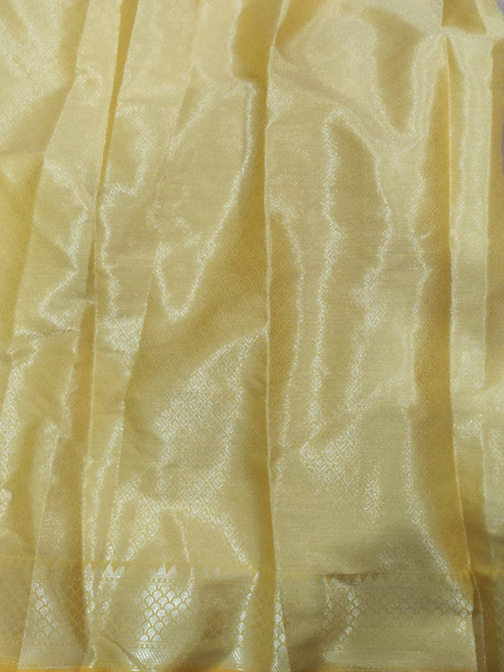 Pastel Lavender Kota Kora Meenakari Saree