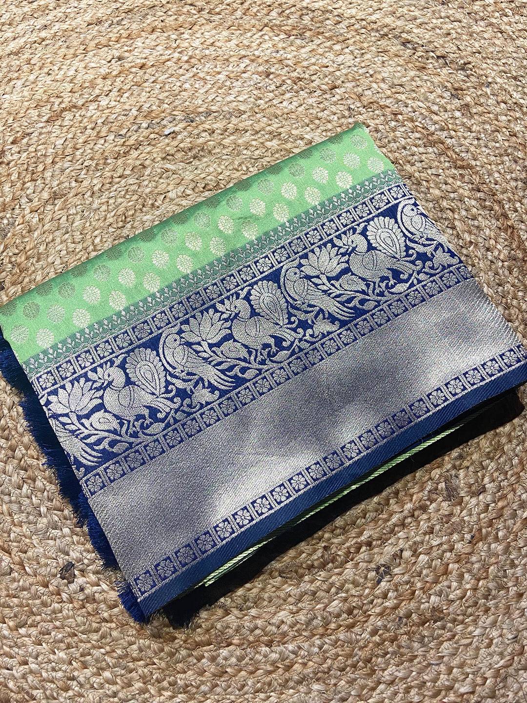 Green Woven Design Pattu Silk Saree