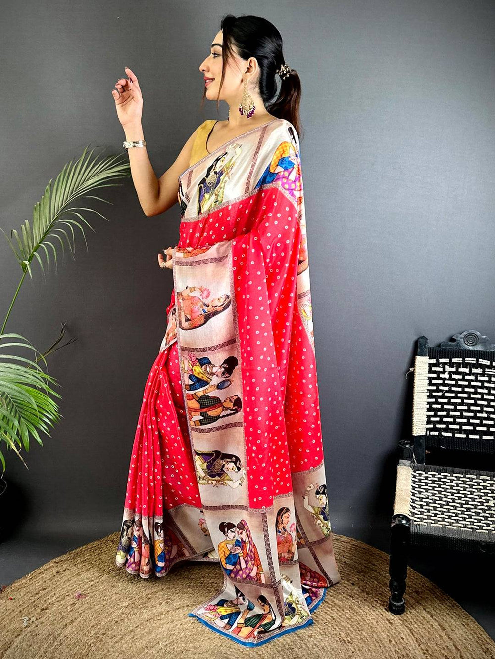 Radiance Soft Chinnon Chiffon Floral Saree