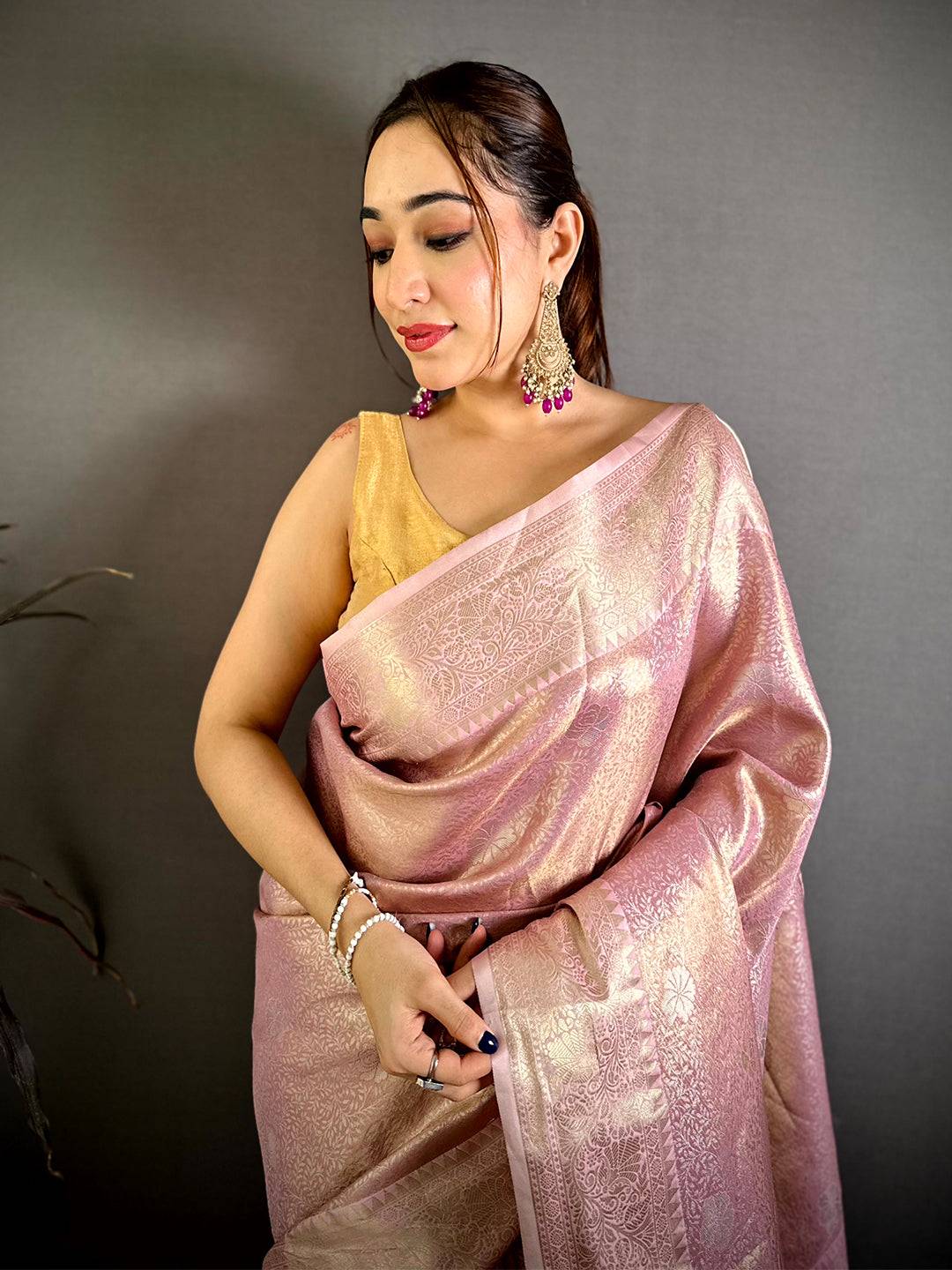 Exclusive Kanjivaram Tissue Designer Saree