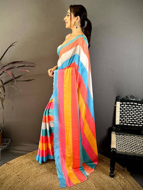 Opulent Soft Chiffon Stone Work Saree