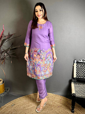 Classic Kalamkari Round Neck Kurti