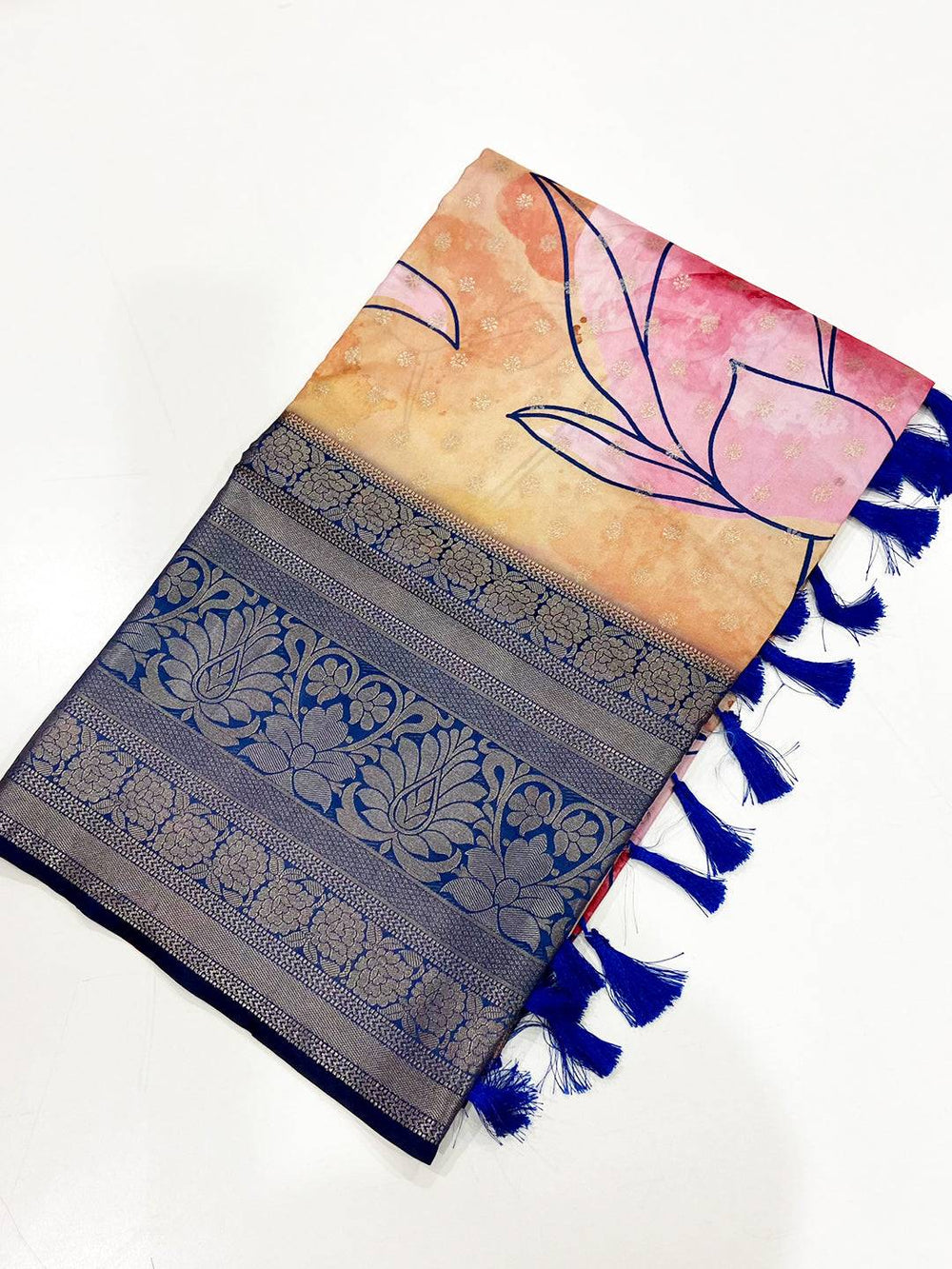 Tradition Banarasi Floral Print Saree