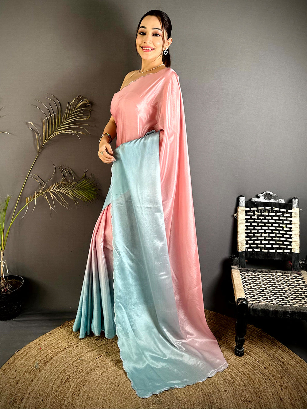 Classic Gradient Chiffon Saree