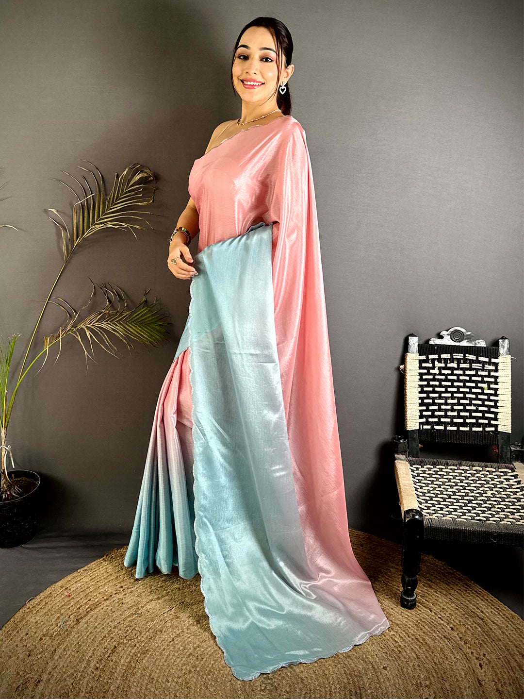 Classic Gradient Chiffon Saree