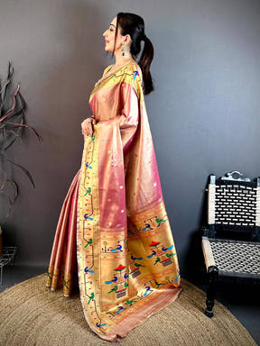 Royal Aura Paithani Tissue Saree